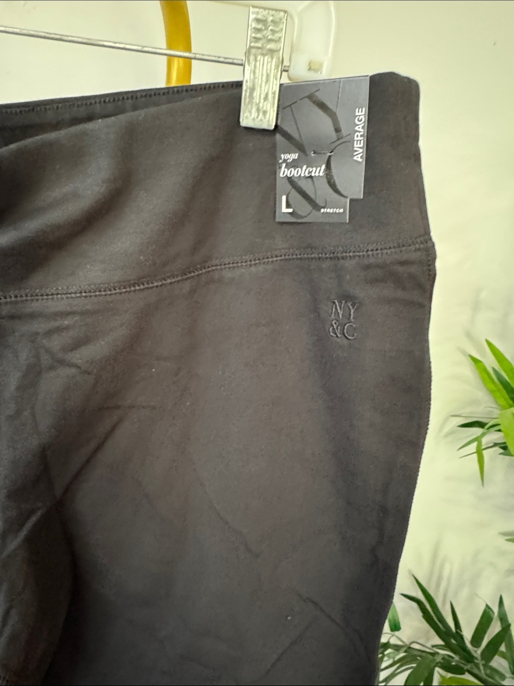 New York & Company Black Stretch bootcut Yoga Pants NWT L - Picture 5 of 16